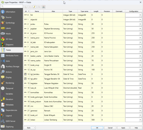 Data Wilayah Izin Usaha Pertambangan (WIUP) Indonesia 2026